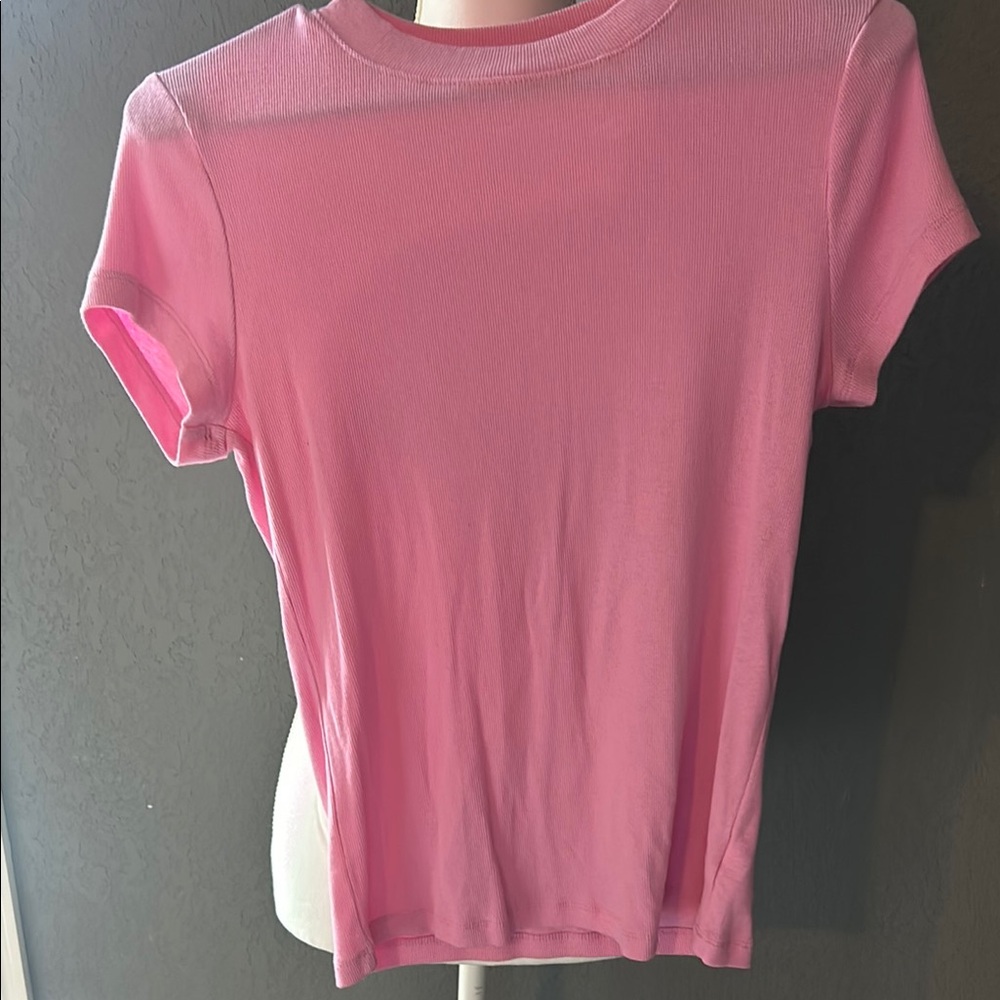 A New Day Pink Fitted Short Sleeve T-Shirt